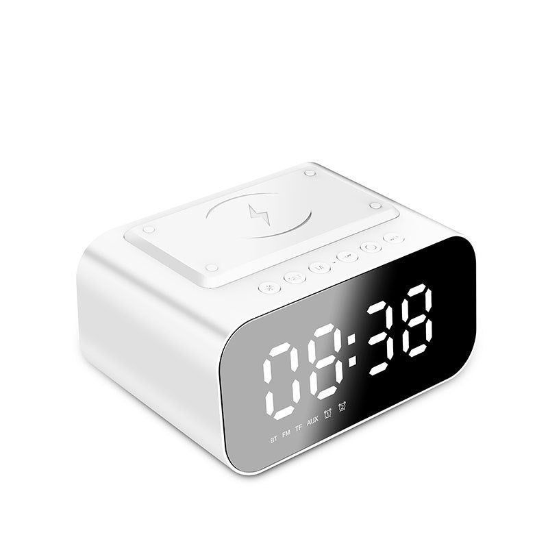 Wireless Charging Bluetooth Speaker Led Alarm Clock Audio Wireless Charging Bluetooth Speaker- GlamzLife