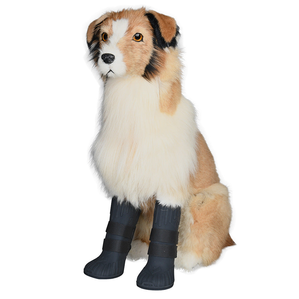 Pet waterproof shoes medium and large high-tube dog shoes GlamzLife