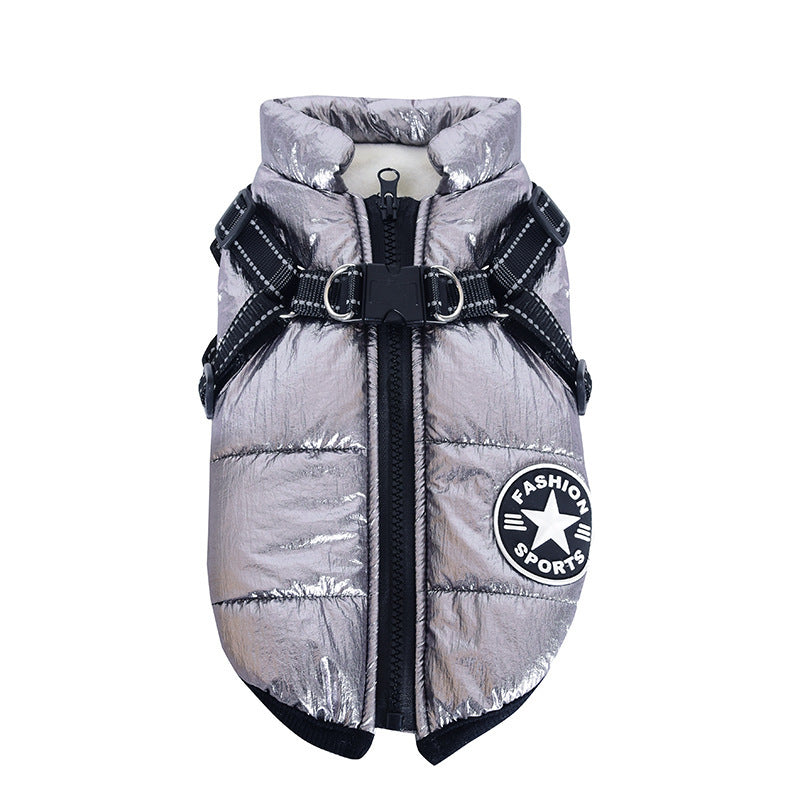 Dog Cotton Vest with Integrated Chest and Back Coverage for Winter. - GlamzLife