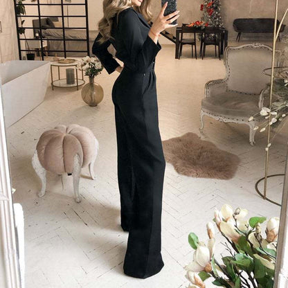 Spring Solid Color Slim New Style Women's Jumpsuit - GlamzLife