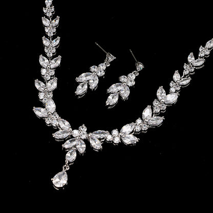 The Enchanting Zircon Bridal Set for Timeless Elegance | GlamzLife