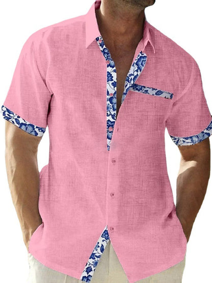 GlamzLife Men's Seaside Casual Shirts - Summer Vacation Wear