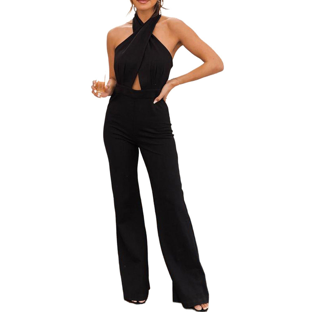 Strap Neck Hook Back Jumpsuit - GlamzLife