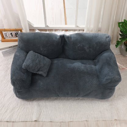 Warm Universal Rabbit Plush Pet Sofa Nest - GlamzLife