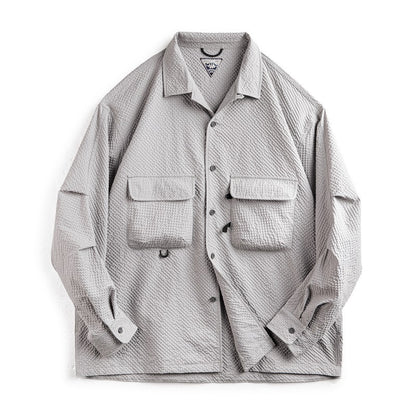 Outdoor Pro Seersucker Breeze Long Sleeve Shirt - GlamzLife