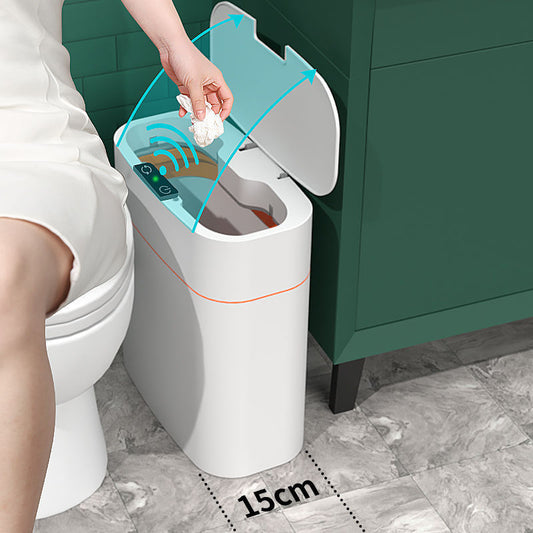 GlamzLife Smart Trash Can with Lid - Automatic Induction, Waterproof