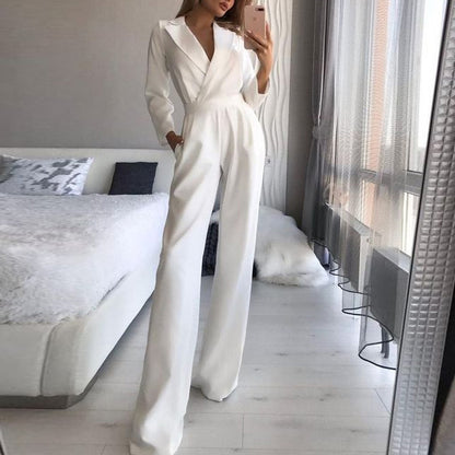 Spring Solid Color Slim New Style Women's Jumpsuit - GlamzLife