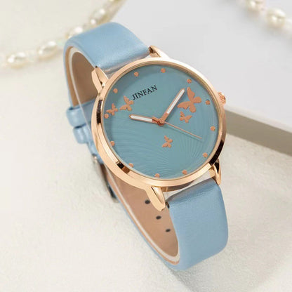 Student Sweet Butterfly Macron All-match Fashion Quartz Wrist Watch | GlamzLife