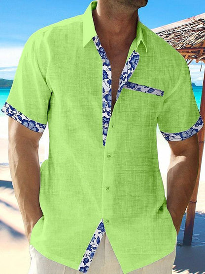 GlamzLife Men's Seaside Casual Shirts - Summer Vacation Wear