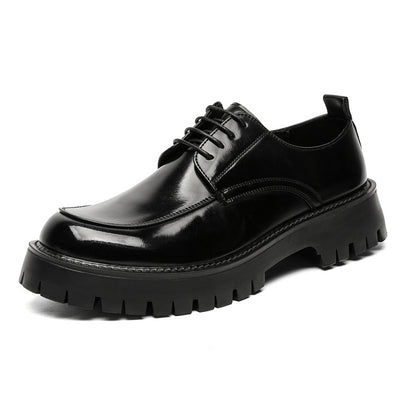 Men's Thick-soled Casual Leather Shoes - GlamzLife