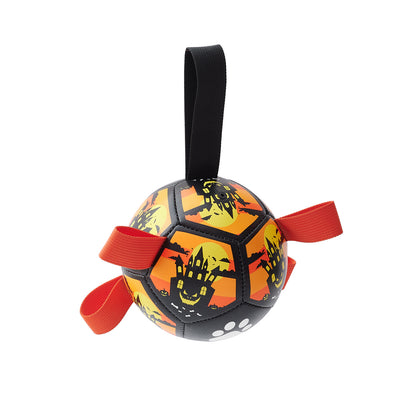 Dog Soccer Balls Toy With Sraps Halloween Christmas Gift For Pets Puppy Birthday Toy Interactive Toys For Tug Of War Water Toys