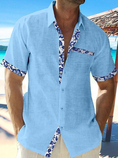 GlamzLife Men's Seaside Casual Shirts - Summer Vacation Wear