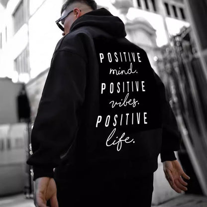 GlamzLife Fall Winter Fashion English Letter Print Hoodie