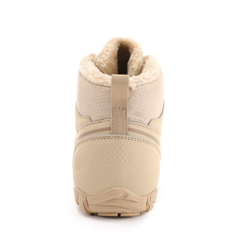 High-top Warm Fleece-lined Waterproof Non-slip Shoes - GlamzLife