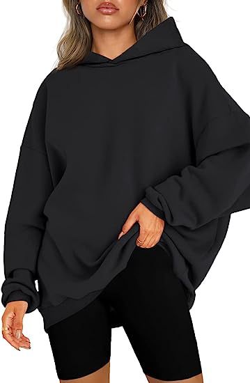 Women's Hooded Pullover Oversized Loose Sweater | GlamzLife