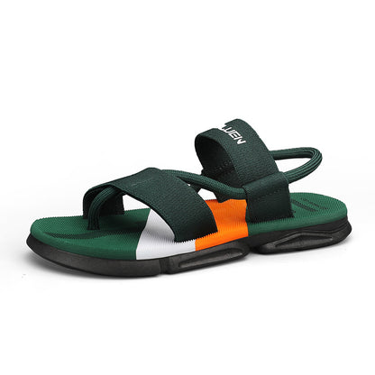 GlamzLife Men's Casual Sandals - Black, Dark Blue, Dark Green