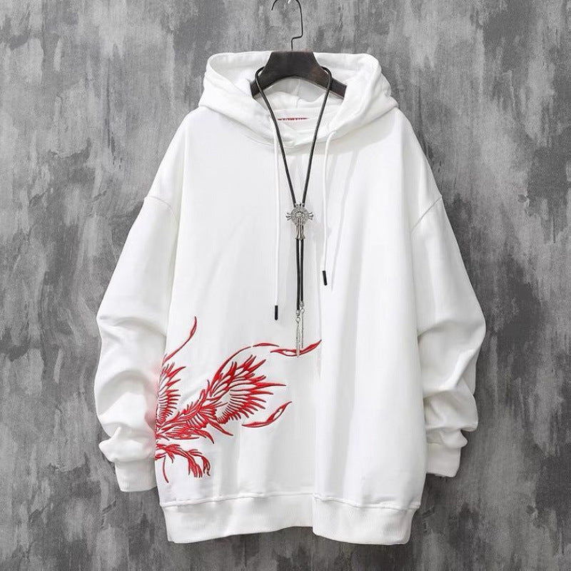 Heavy Industry Phoenix Embroidered Hoodie Male-GlamzLife