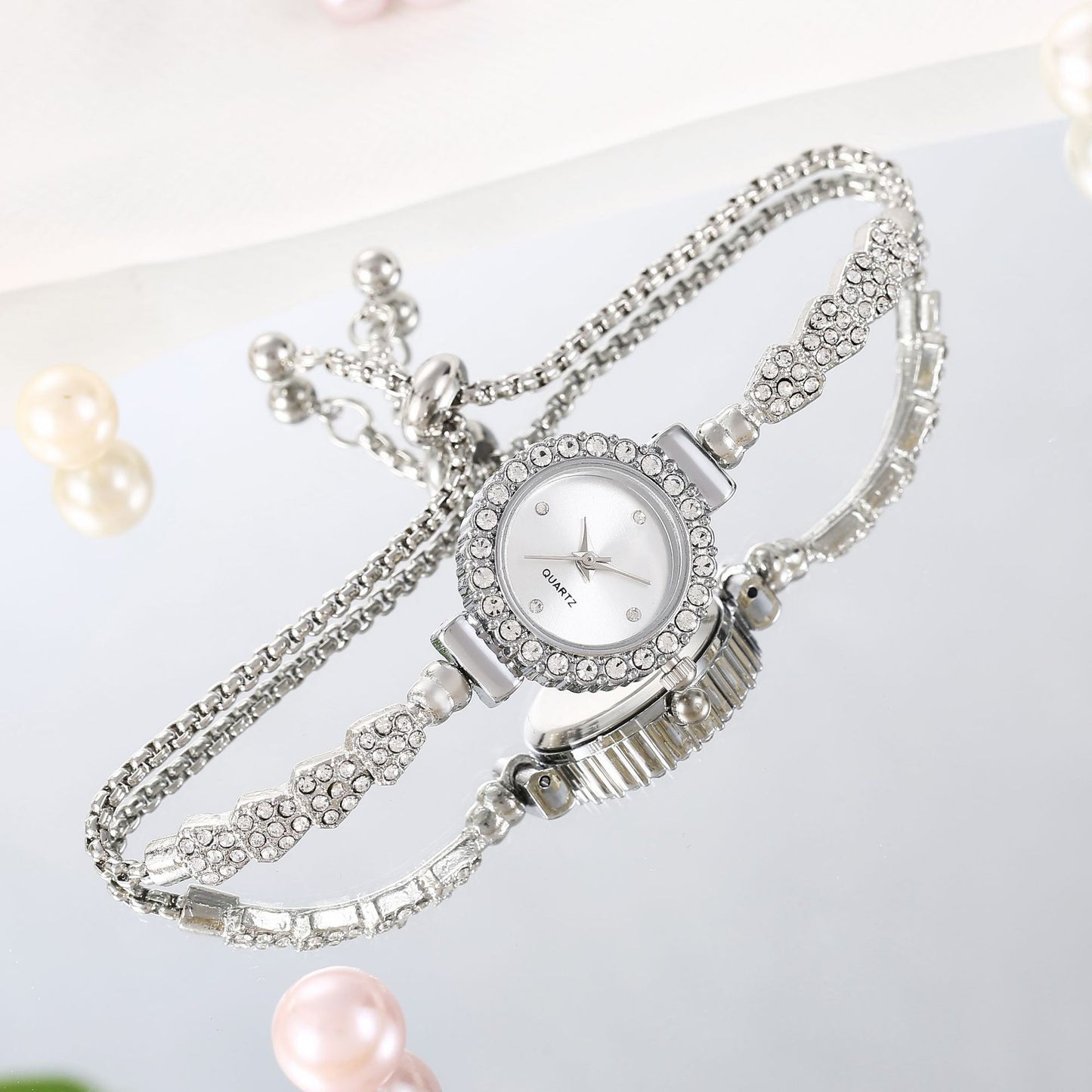 Adjustable Bracelet Watch Women's Quartz Watch | GlamzLife