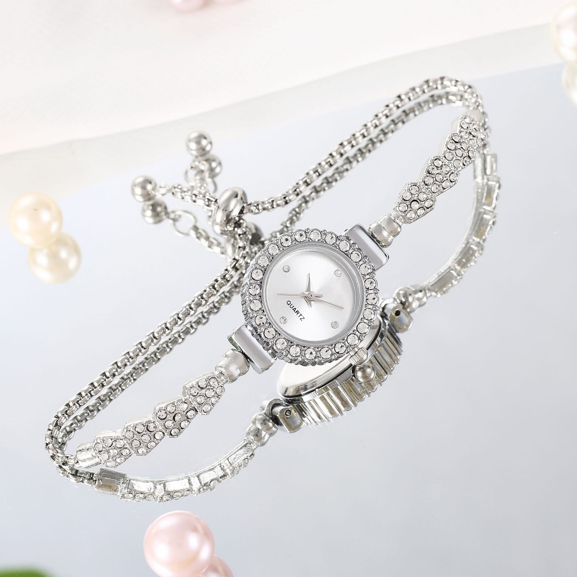 Adjustable Bracelet Watch Women's Quartz Watch | GlamzLife