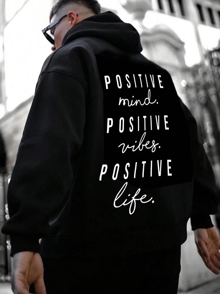 GlamzLife Fall Winter Fashion English Letter Print Hoodie