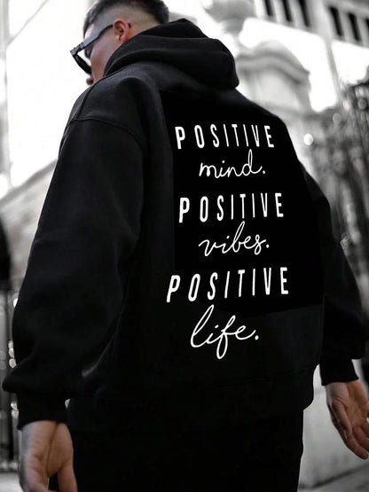 GlamzLife Fall Winter Fashion English Letter Print Hoodie