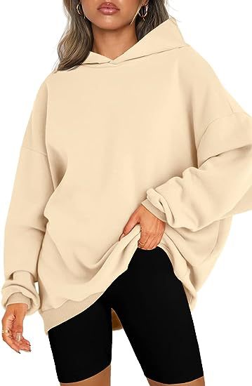 Women's Hooded Pullover Oversized Loose Sweater | GlamzLife