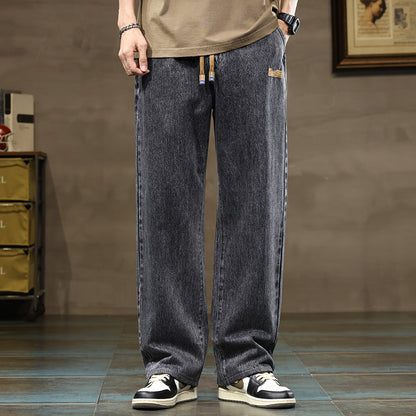 Men's Fashion Denim Loose Casual Pants - GlamzLife