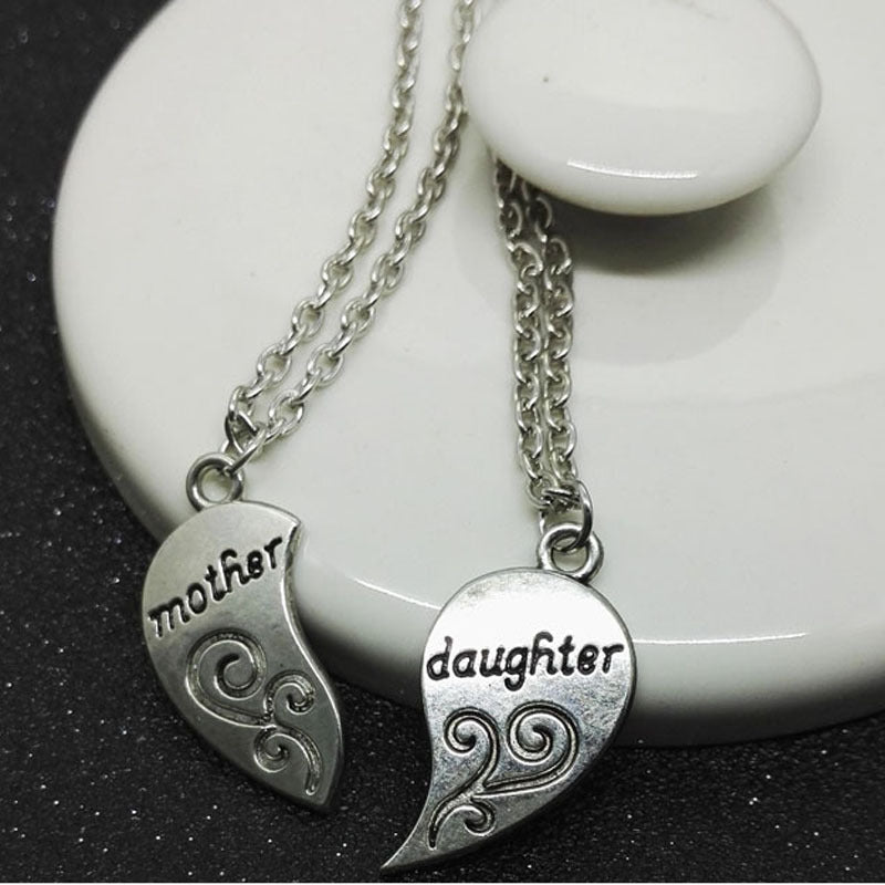 Mother And Daughter Two-part Love Necklace | GlamzLife