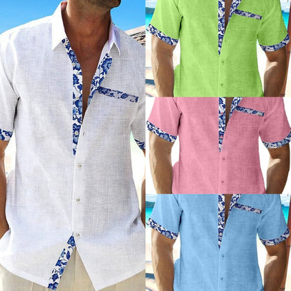 GlamzLife Men's Seaside Casual Shirts - Summer Vacation Wear