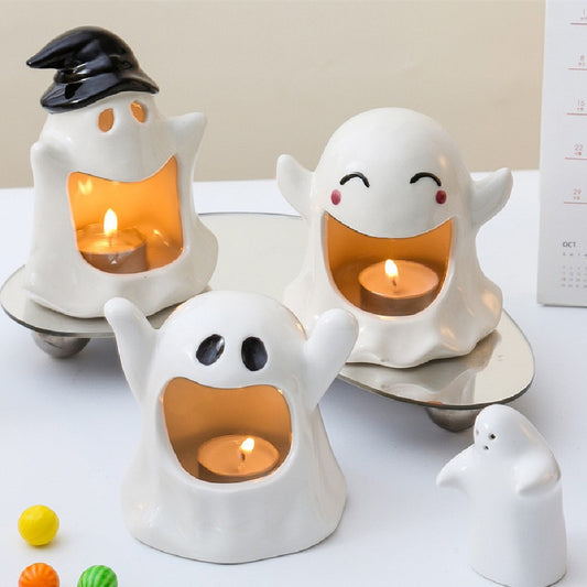 Special Halloween Ghost Festival Ceramic Craft Ornaments - GlamzLife