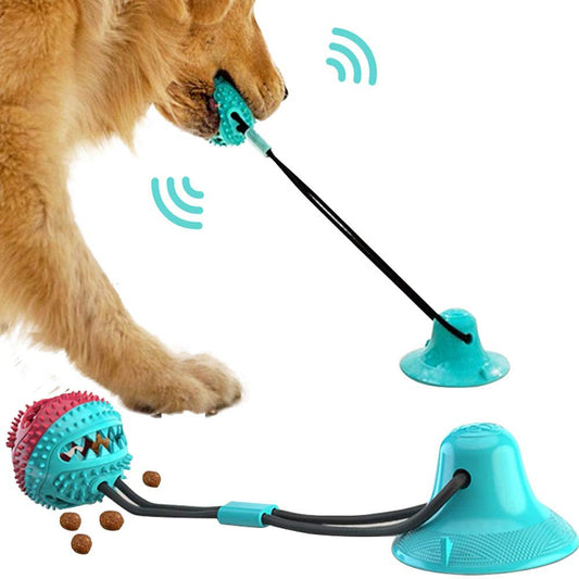 Silicon Suction Cup Tug Interactive Dog Ball - GlamzLife