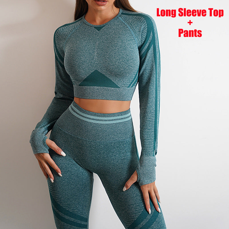 Seamless Yoga Pants & Long Sleeve Tops for Workout & Fitness | GlamzLife