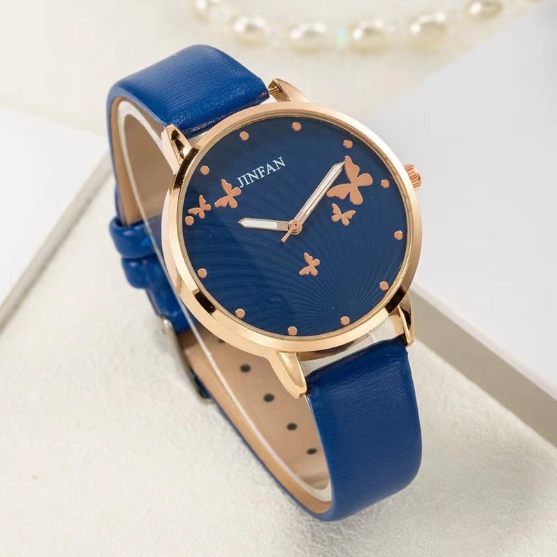 Student Sweet Butterfly Macron All-match Fashion Quartz Wrist Watch | GlamzLife