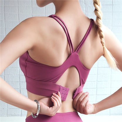 Adjustable Back Sports Padded Bra GlamzLife