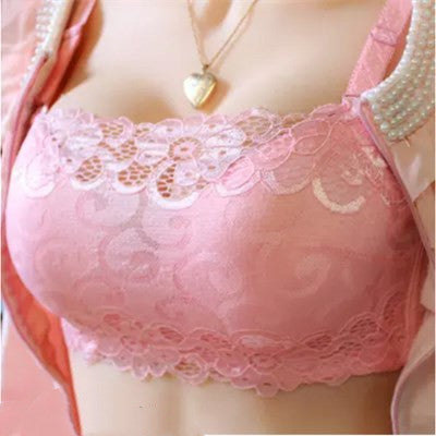 Anti-light Cross Brazing Bra | Pink | GlamzLife