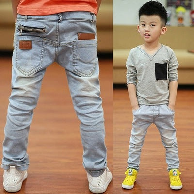 Autumn Casual Denim Pants For Boy's | GlamzLife