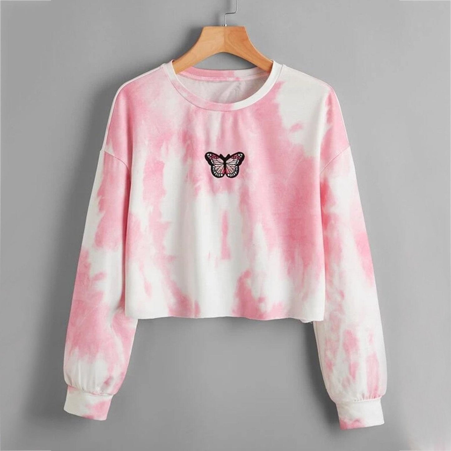 Autumn Tie Dye Rainbow Print Hoodie For Women's | GlamzLife