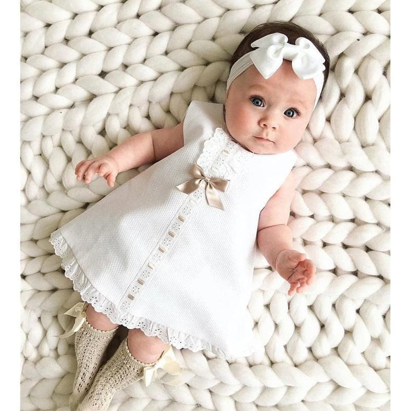 Baby Girl's Sleeveless Bow Skirt | GlamzLife