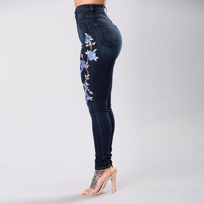 Beautiful Embroidered Jeans For Women's | | GlamzLife