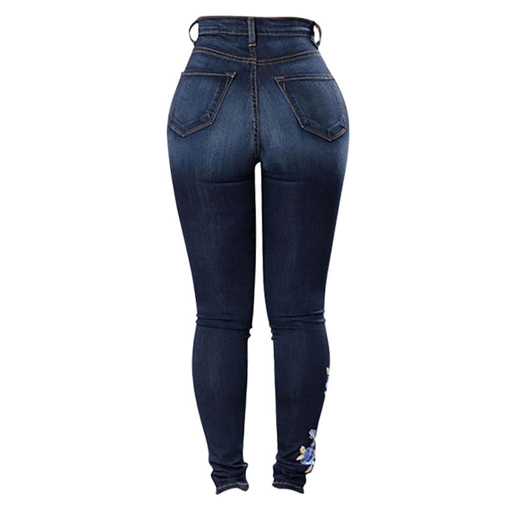 Beautiful Embroidered Jeans For Women's | | GlamzLife