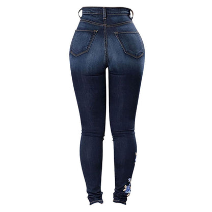 Beautiful Embroidered Jeans For Women's | | GlamzLife