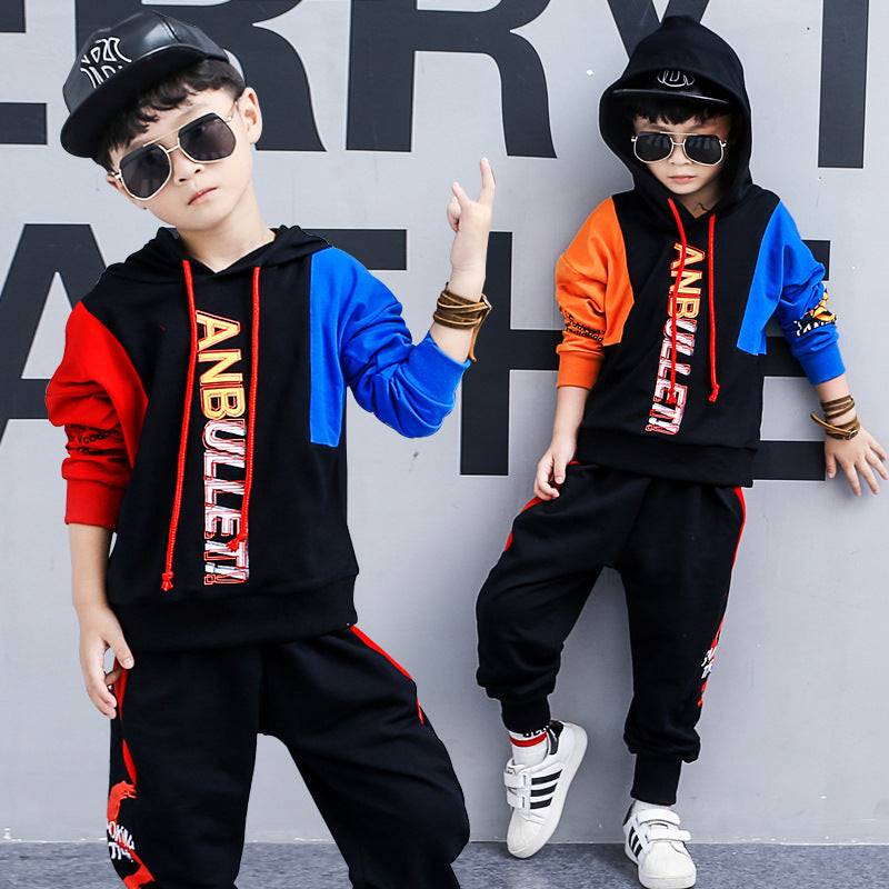 Boy's Long-Sleeved Sports Two-Piece Suit | GlamzLife