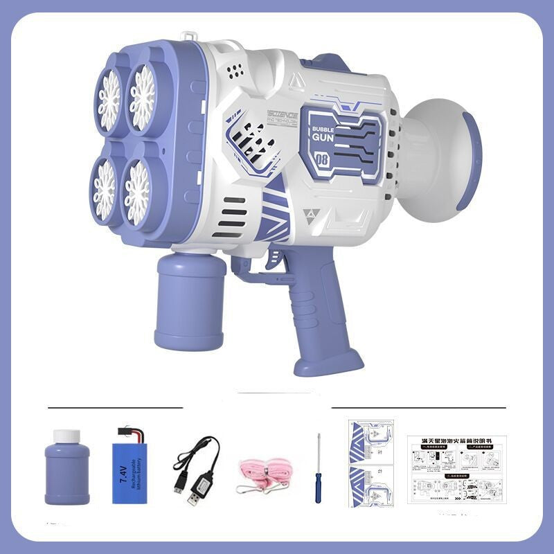 Bubble Soap Electric Machine Gun With LED Light | GlamzLife