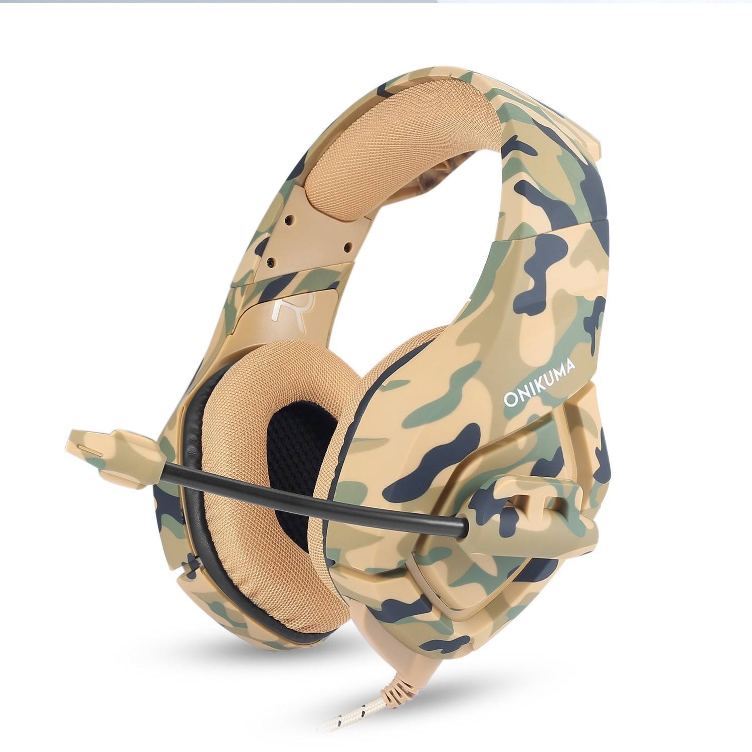Camouflage Wired Headphones GlamzLife