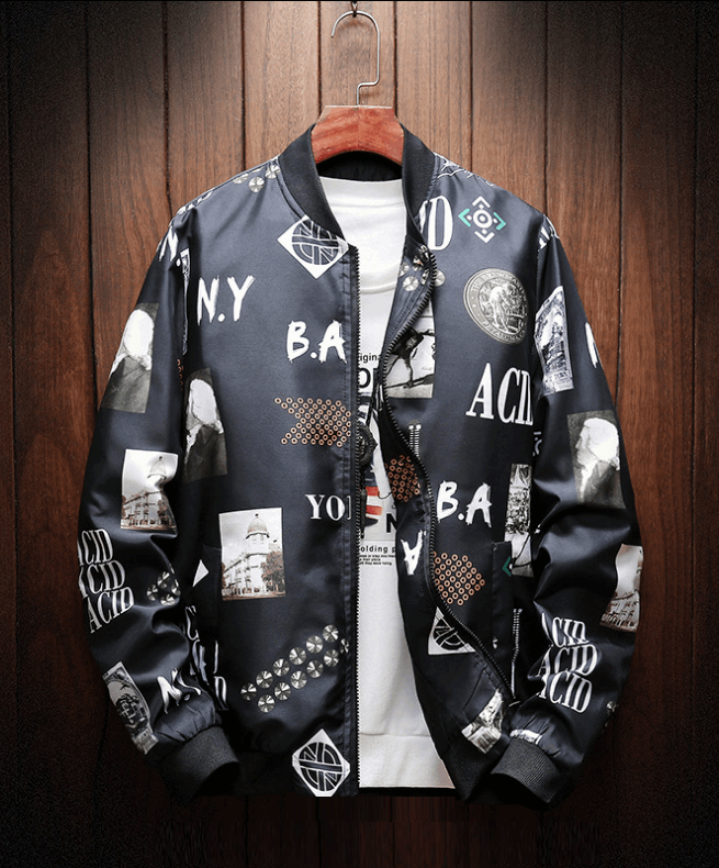 Casual Bomber Jacket for Men's | GlamzLife