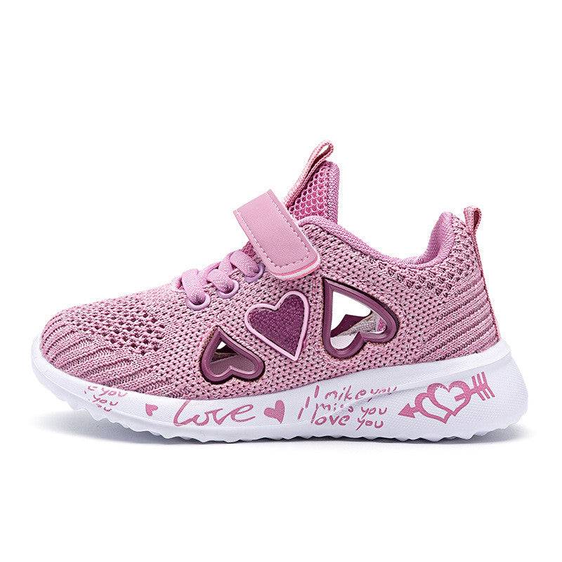 Casual Pink Light Mesh Sneakers | GlamzLife