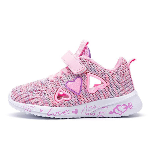 Casual Pink Light Mesh Sneakers | GlamzLife