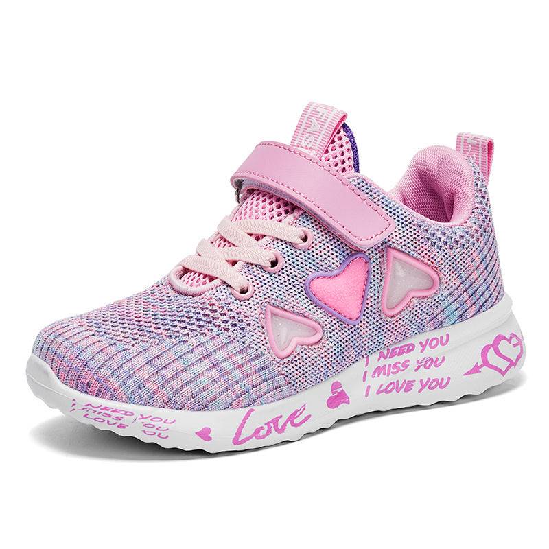 Casual Pink Light Mesh Sneakers | GlamzLife