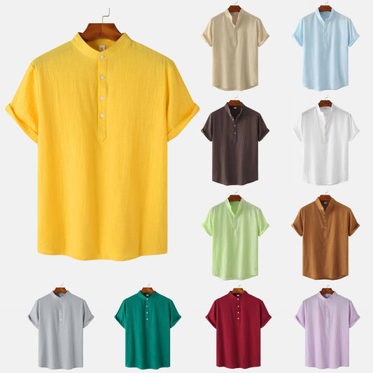 Casual Solid Color Short Sleeve T-Shirt | GlamzLife