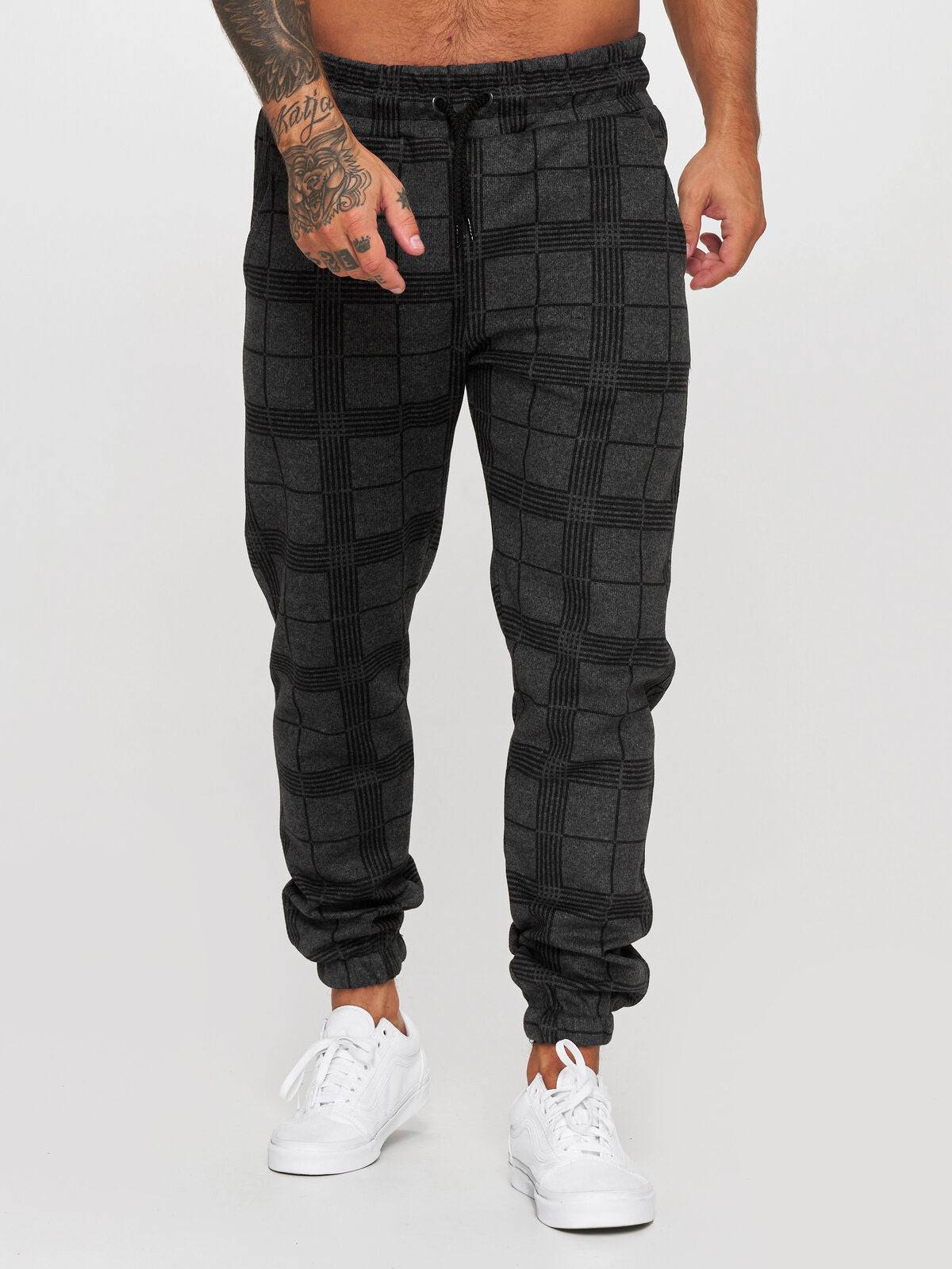 Checkered 3D Digital Print Casual Pants GlamzLife